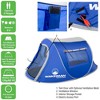 Leisure Sports 2-Person Water-Resistant Barrel Style Pop-Up Tent for Camping - With Rain Fly, Carry Bag, and Sunchaser - Blue - 3 of 4