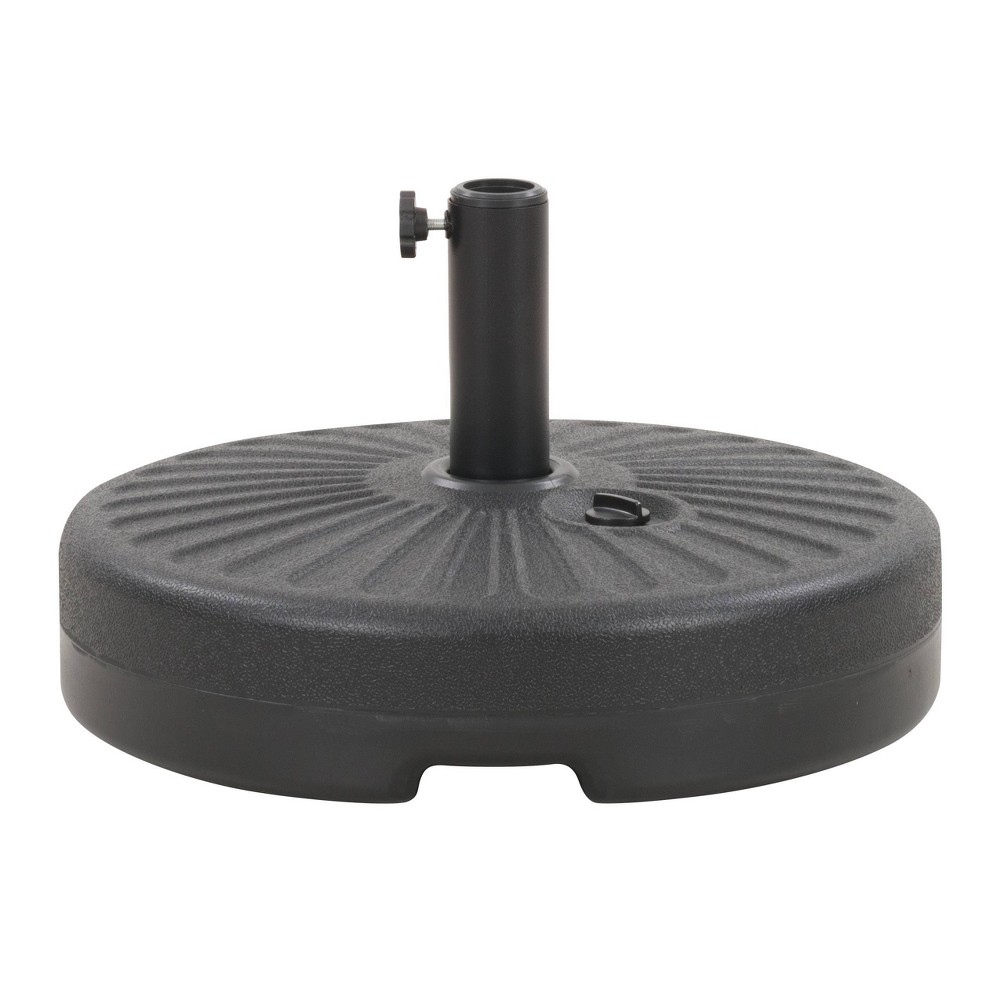 48.9lbs Umbrella Base with Steel-Lined Attachment Piece Gray - CorLiving