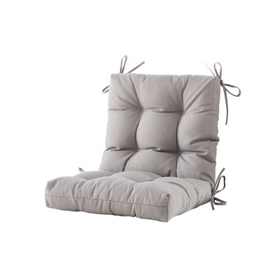 BLISSWALK Outdoor Chair Cushions,40"x20"x4",Low BackTufted Thick Outdoor Wicker Lawn Seat Cushion with Ties for Patio Furniture
