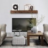 VEVOR Fireplace Mantel, 84" x 8" x 6", 50 lbs Weight Capacity, Natural Wood Mantel for Over Fireplace, Wall Mounted Floating Farmhouse Shelf, Brown - 2 of 4