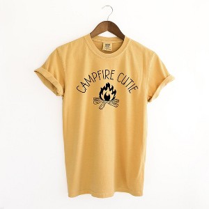 Simply Sage Market Women's Campfire Cutie Short Sleeve Garment Dyed Tee - 1 of 2