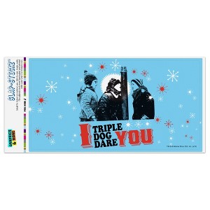 A Christmas Story I Triple Dog Dare You Automotive Bumper Sticker - 1 of 4