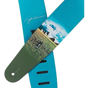 D'Addario John Lennon Mind Games Printed Leather Guitar Strap - 1 of 2