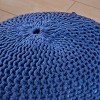 Abena Modern Knitted Cotton Round Pouf - Christopher Knight Home - 3 of 4