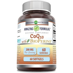 Amazing Formulas CoQ10 with Bioperine 200 Mg 60 Softgels - 1 of 1