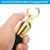 Unique Bargains Velvet Crowd Control Barrier Rope with Snap Hooks for Posts Stand Queue 2 Pcs - 4 of 4