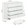 Nasitip 8 Drawer Dresser for Bedroom, Wide Wooden Chest of Drawers with Wide Top for Closet - 3 of 4
