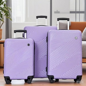 KTMBDW Luggage 3 Piece Set Suitcase Spinner Hardshell Lightweight TSA Lock (3 piece set(20in24in28in)) - 1 of 4