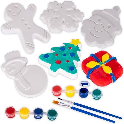 ArtCreativity Christmas Ceramic Painting Kit with 6 Ceramic Figures