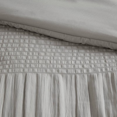 Gray King Microfiber 7-Piece Bed in a Bag Set