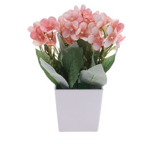 Unique Bargains Fake Plants Oil Painting Style Lewisia Plastic 2.95"x2.95"x7.87" 1 Pc - 1 of 4