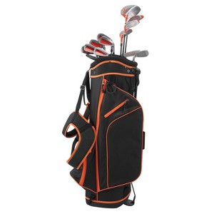 VEVOR Golf Club Set, 12 Pieces Women's Golf Club Complete Set Right Handed with 460CC #1 Driver, #3 & 5 Fairway Wood, #4 Hybrid, Orange&Black - 1 of 4