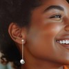 Ross-Simons Italian Sterling Silver Bead Drop Earrings - 2 of 3