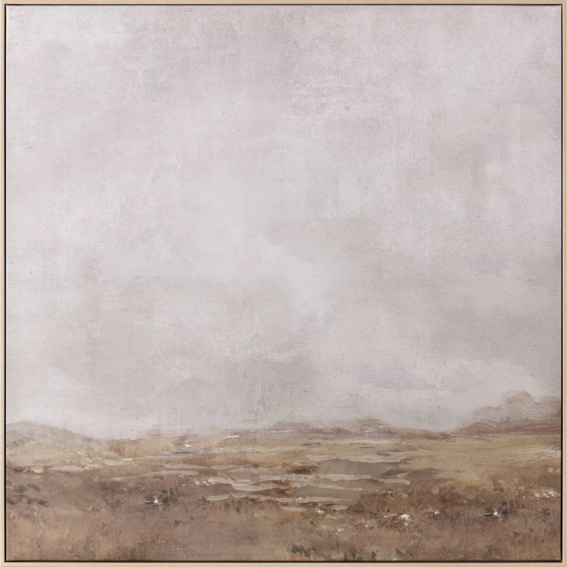 36" x 36" Plains Framed Wall Canvases - Threshold™ designed with Studio McGee: Modern Digital Art, Beige Frame, D Ring Mount