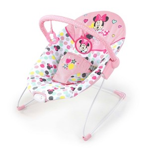 Bright Starts Minnie Mouse Spotty Dotty Vibrating Bouncer - 1 of 4