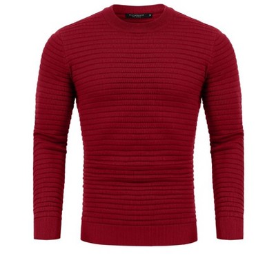 Mens Turtleneck Sweaters Long Sleeve Slim Fit Ribbed Knit Thermal Pullover Sweater