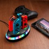 Insten 4-in-1 Charger for Nintendo Switch & OLED Model Joycon Controller, Joy Con Docking Station RGB Charging Dock Accessories - 2 of 4