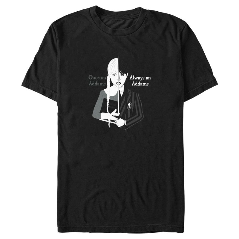 Men's Wednesday Always an Addams T-Shirt, 1 of 6