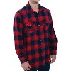 ADR Mens Flannel Shirt, Long Sleeve Cotton Top - 3 of 3