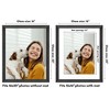 Americanflat 16x20 Picture Frame with Polished Plexiglass, Use as 12x16 Frame with Mat or 16x20 Frame Without Mat, Hudson Collection, Black - 2 of 4