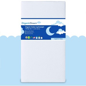 Organic Dream Certified Organic Cotton Lightweight 2-Stage Crib & Toddler Mattress - 1 of 4