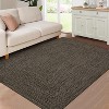 Modern Hallway Runner Rug, Washable Non-Slip Low Pile Carpet, Soft Stain-Resistant Faux Wool Rug for Kitchen, Bedroom - 2 of 4