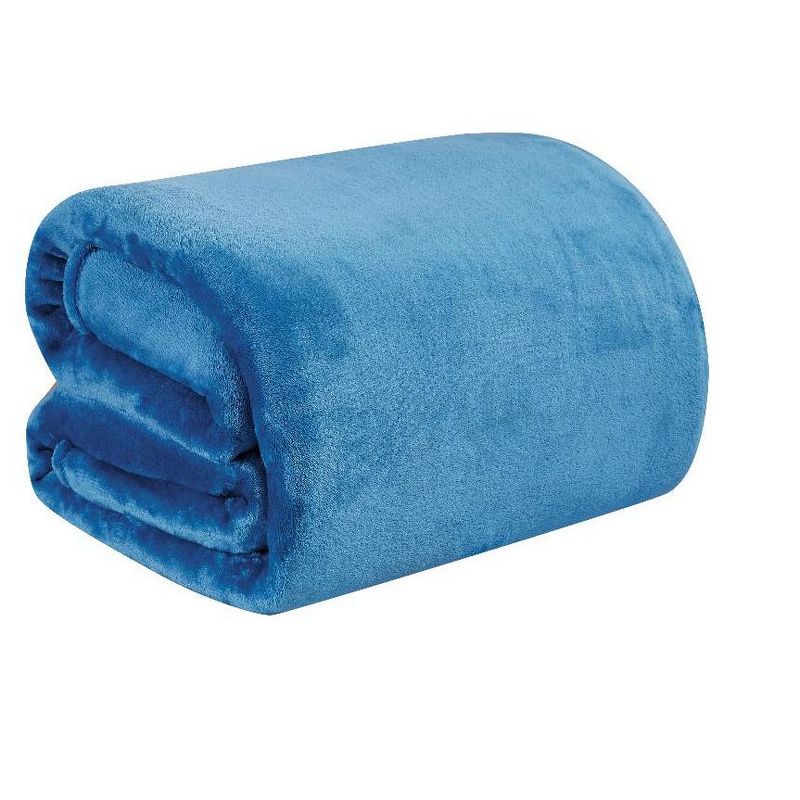 Super Plush Comfy Solid Microplush Blanket, 3 of 5