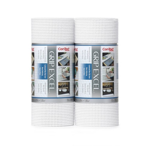 Con-Tact Brand Grip Premium Non-Adhesive Shelf Liner- Thick Grip Alloy Gray  (18''x 8')
