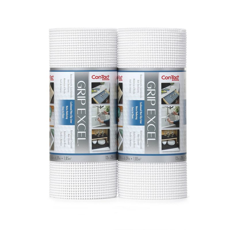 Con-Tact Grip Excel 2pk 12&#34;x20&#39; Bright White, 1 of 9