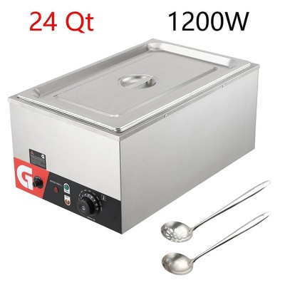 Commercial Electric Food Warmer 1200W  Steam Table With Temp Control