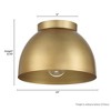 Hunter Fans 10" Erling Ceiling Light Luxe Gold Flush Mount - 4 of 4
