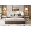 Full Size Wood Platform Bed Frame,Wooden Bed Frame Without Headboard, Wood Slat Support,No Box Spring Needed, Easy Assembly - 2 of 4