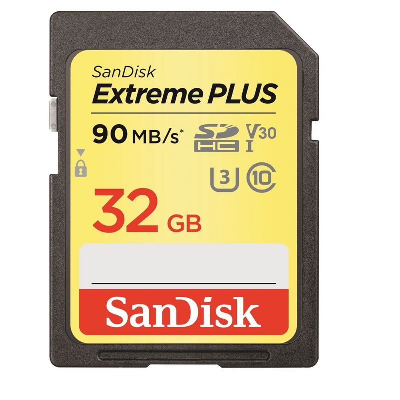 SanDisk Extreme PLUS 32GB SD USH-I Memory Card, 1 of 5