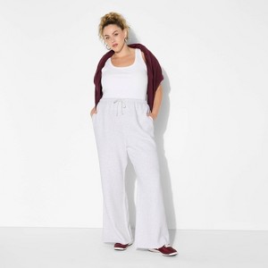 Women's Mid-Rise Wide Leg Sweatpants - Wild Fable™ - 1 of 3