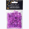 John Bead Flat Round Plastic Loose Sequins Hologram with Hole Craft Embellishments Hot Pink 8mm 850 Pieces - 4 of 4