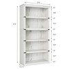 3 Tier Bookcase, Farmhouse Book Shelf with Storage - 2 of 4