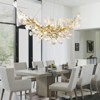 CityFurn 16-Light Modern Tree Branches Ceramic Ginkgo Chandelier for Dining Room - 4 of 4
