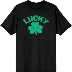 St Pats Lucky Clover Men's Crew Neck Short Sleeve Tee - 1 of 2