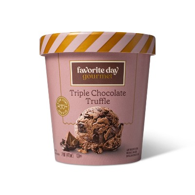 Triple Chocolate Truffle Ice Cream - 16oz - Favorite Day™