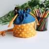 Slickblue Bear Pattern Kids Bag, Embroidered Applique, Bento Lunch Bag, Colorful Style, 7.8"x5.7"x6.3" - 2 of 3