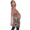 Maternity Plus Size Short Caftan with Tie-up Neckline - White Mark - 2 of 4