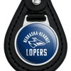 University of Nebraska at Kearney Lopers Logo Black Leather Keychain - 3 of 4
