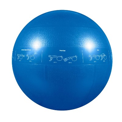 Ziva Anti-burst Core Exercise Ball - Turquoise Blue (55cm) : Target