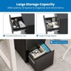 Mount-It! Mobile File Pedestal Cabinet with 3 Drawers & Lock | Slim Design Under Desk Storage & Organizer for Files, Folders & Office Supplies | Black - 4 of 4