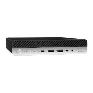 HP EliteDesk 800 G4 Desktop Mini Business PC, Intel Core i7-8700T, 16GB RAM, 512GB SSD, Windows 10 Pro- Manufacturer Refurbished - 1 of 3