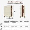 Kumasinova 3 Pcs Premium ABS Luggage Set,Hardshell Luggages with Spinner Wheels&TSA Lock,Airline-Approved Travel Luggage,20/24/28" - 3 of 4