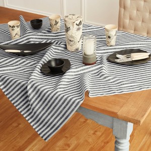 Solino Home Stripe Table Throw, 52 x 52 Inches | Amalfi - 1 of 4