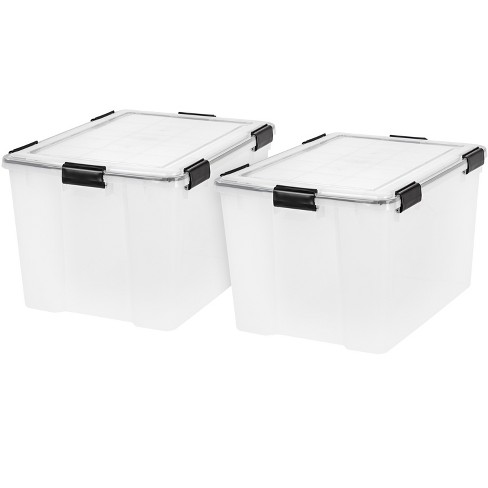 IRIS USA 4Pack 32qt Airtight Plastic Storage Bin with Lid & Seal & Secure  Latching Buckles, 4 Units - Fry's Food Stores