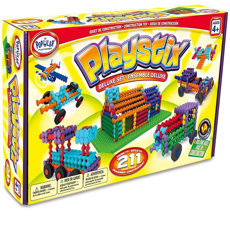 Popular Playthings Playstix Deluxe Building Set 211 Pcs, 3 of 4