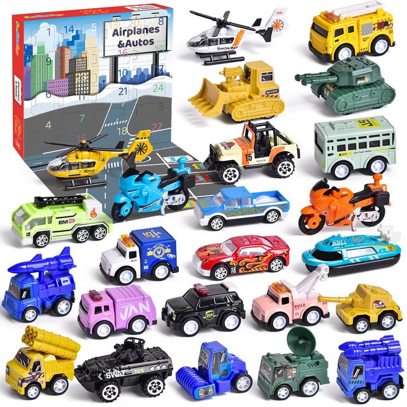 Fun Little Toys Christmas Advent Calendar - Mini Cars, 1 of 8